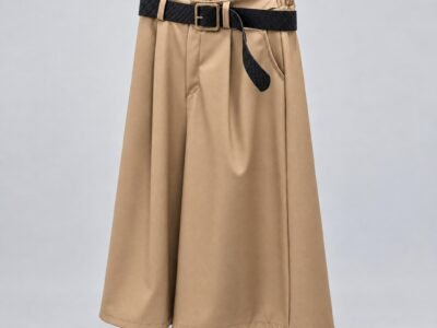 Pantalon Pirata Ancho Polipiel Cremal Modelo ESTEFANY Talla Única 34-38 para Comodidad y Estilo Moderno