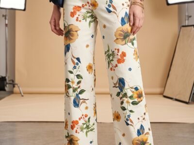 Vaqueros Modelo Flores